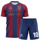 All Sports,昇華 サッカー ユニフォーム,上下セット,赤,オリジナル ユニフォーム